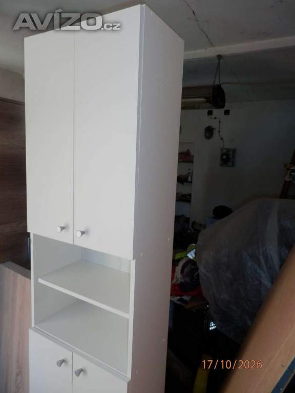 Foto inzerátu Nová Bílá velká Skříňka do Koupelny 195x50x29