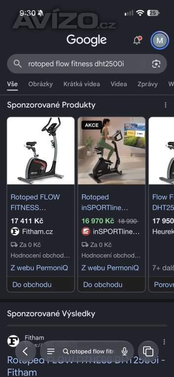 Foto inzerátu Rotoped flow fitness dht2500i