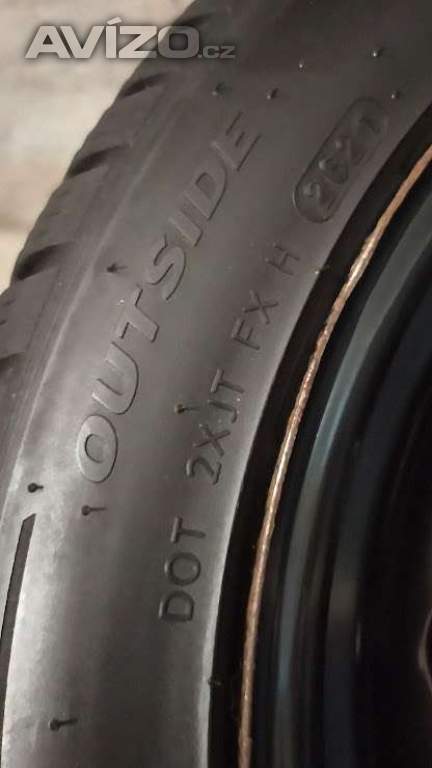 Foto inzerátu Prodám kompletní sadu 4ks zimních pneumatik a plechových kol 