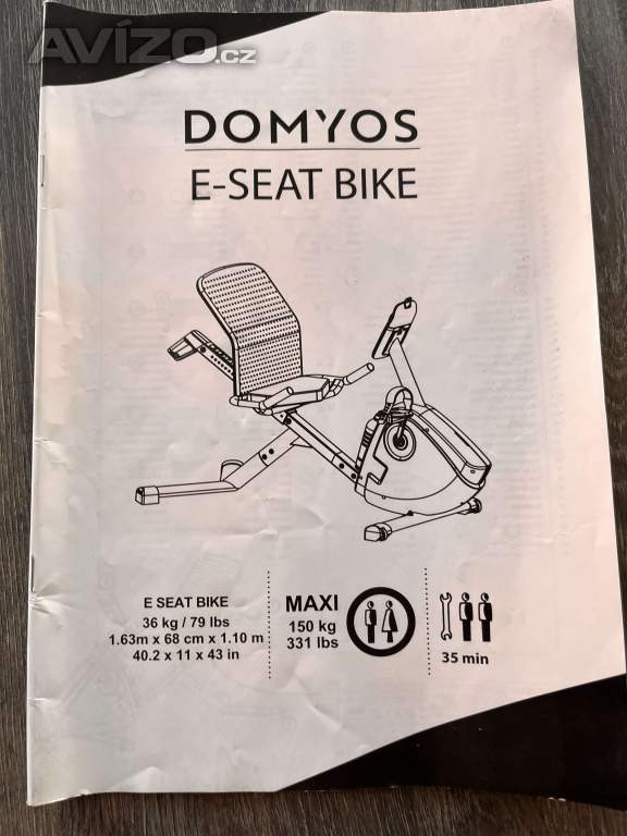Foto inzerátu Rotoped Domyos E-Seat Bike 06 s Bluetooth
