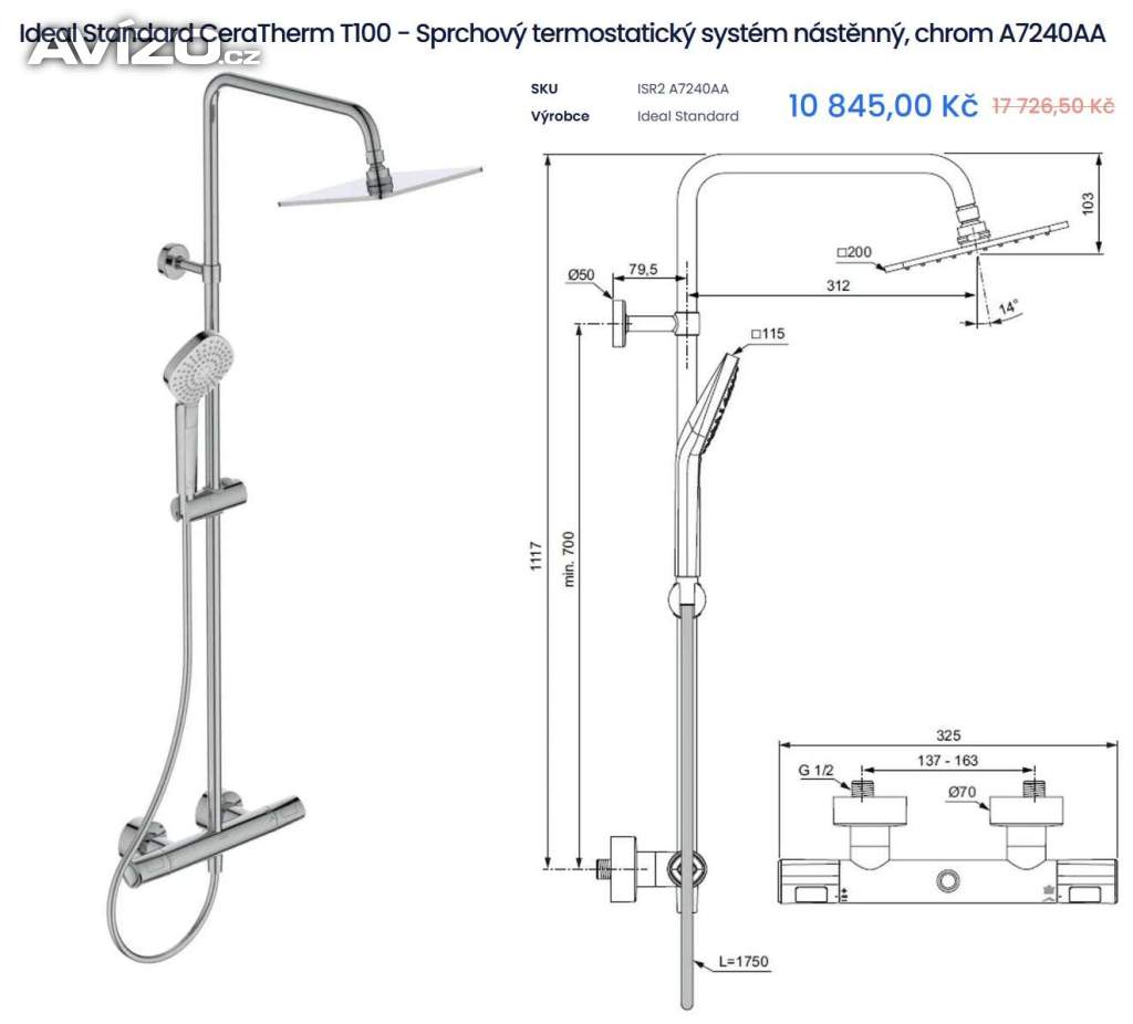 153 - sprchový set Ceratherm T100