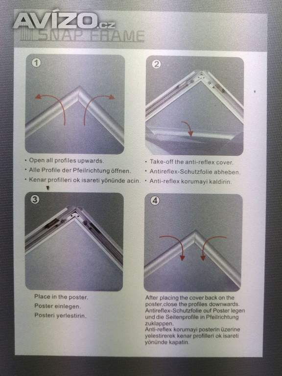 Foto inzerátu 161 -  kliprám na plakáty - hliníkový rámeček A3