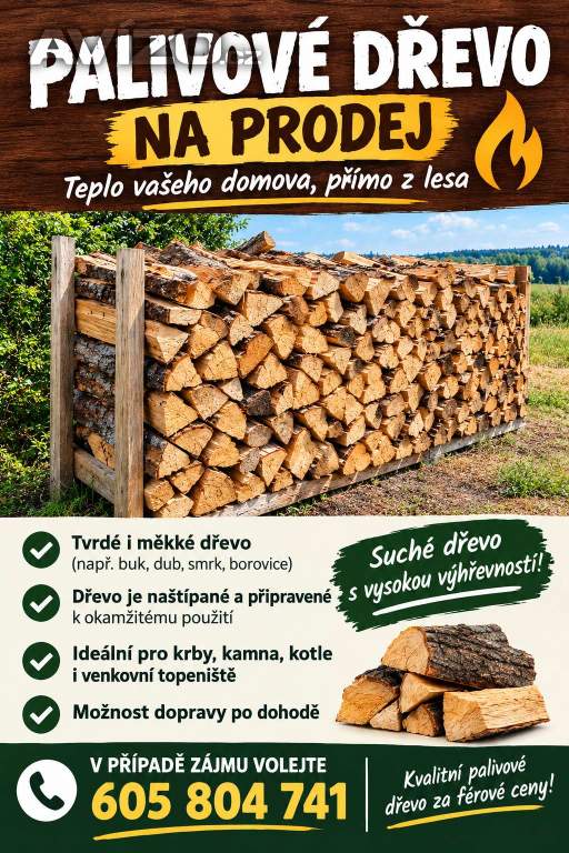 Prodám Palivové dřevo 