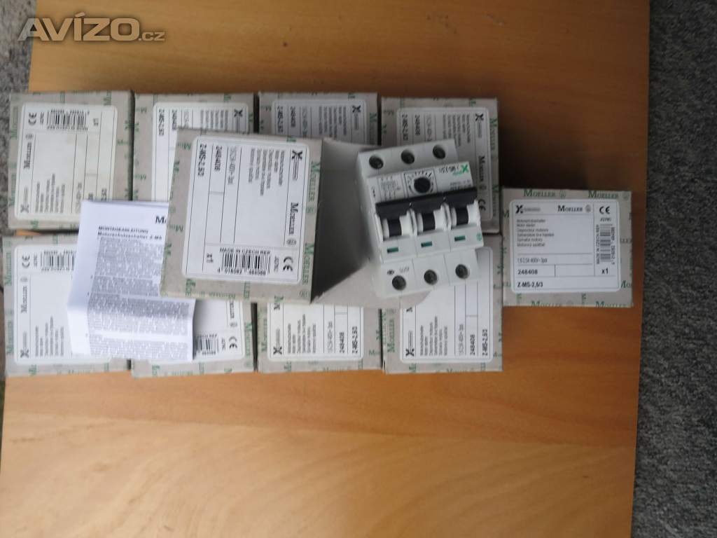 10 x Moeller Z-MS-2,5/3 spínač motorů trojpólový