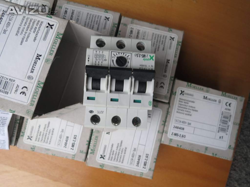 Foto inzerátu 10 x Moeller Z-MS-2,5/3 spínač motorů trojpólový