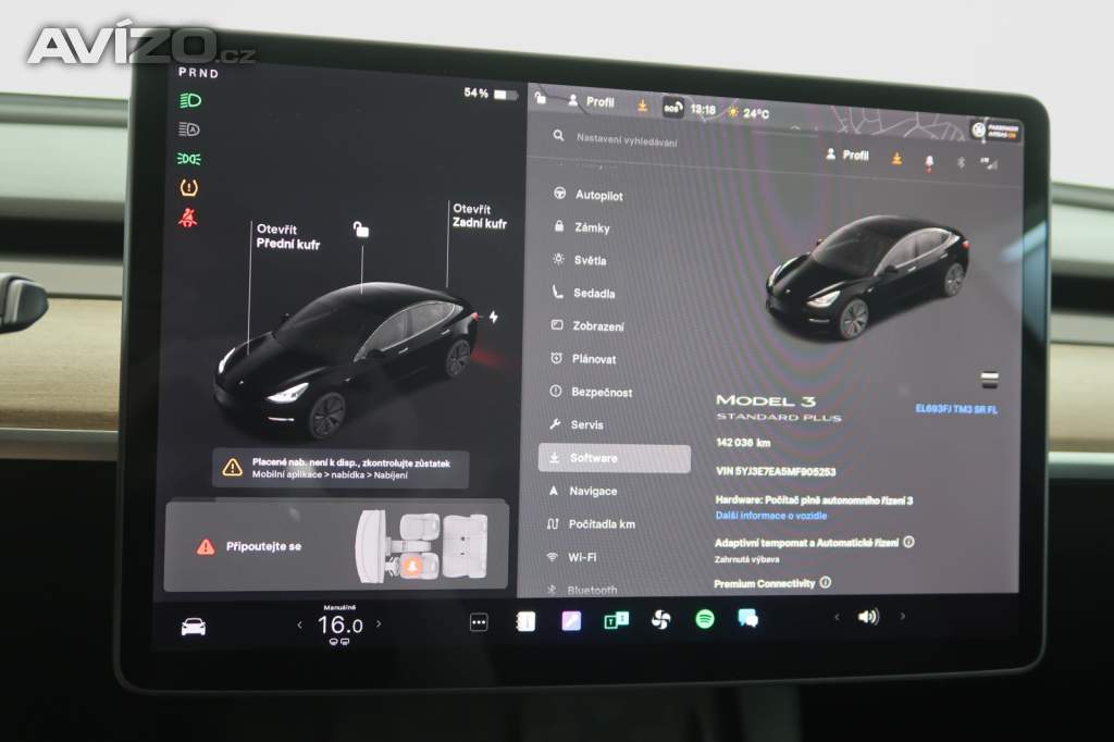 Foto inzerátu Tesla Model 3 Std Range Plus 55kWh