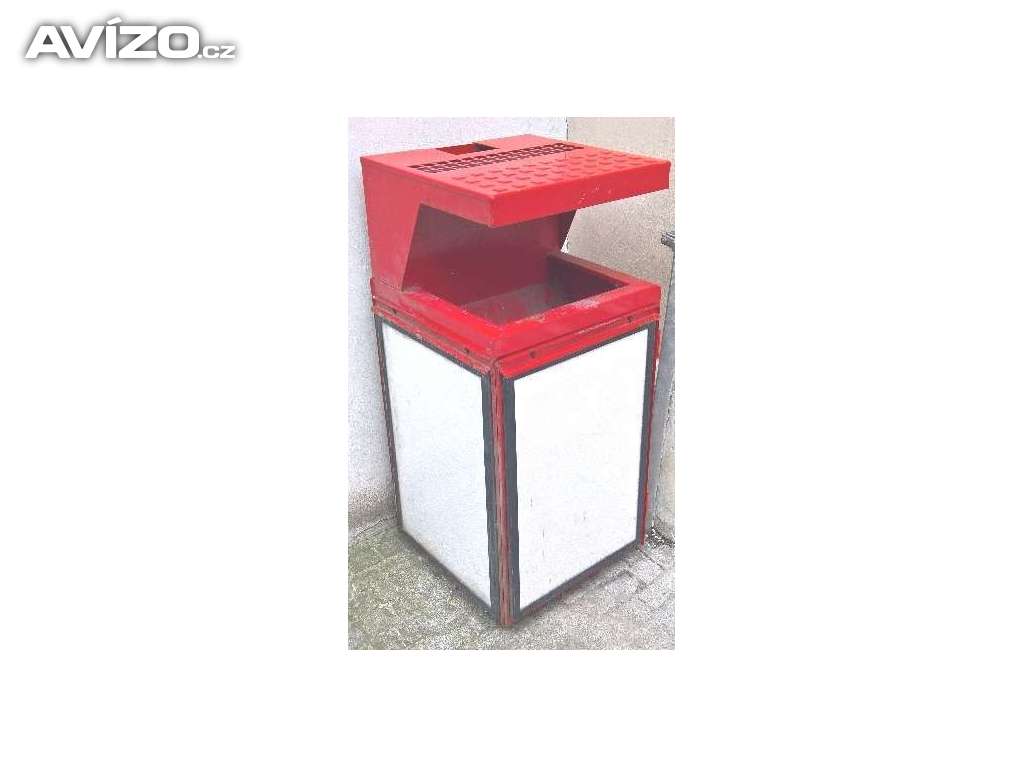 Venkovní odpadkový koš s reklamní plochou