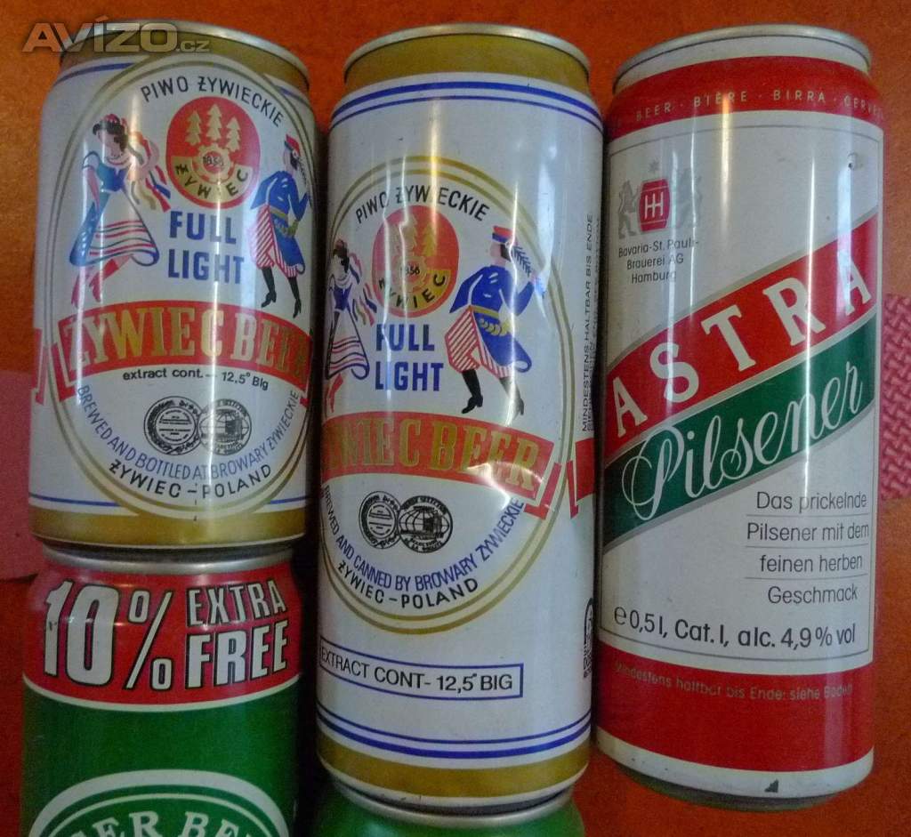 Foto inzerátu Plechovky od piv a limonád