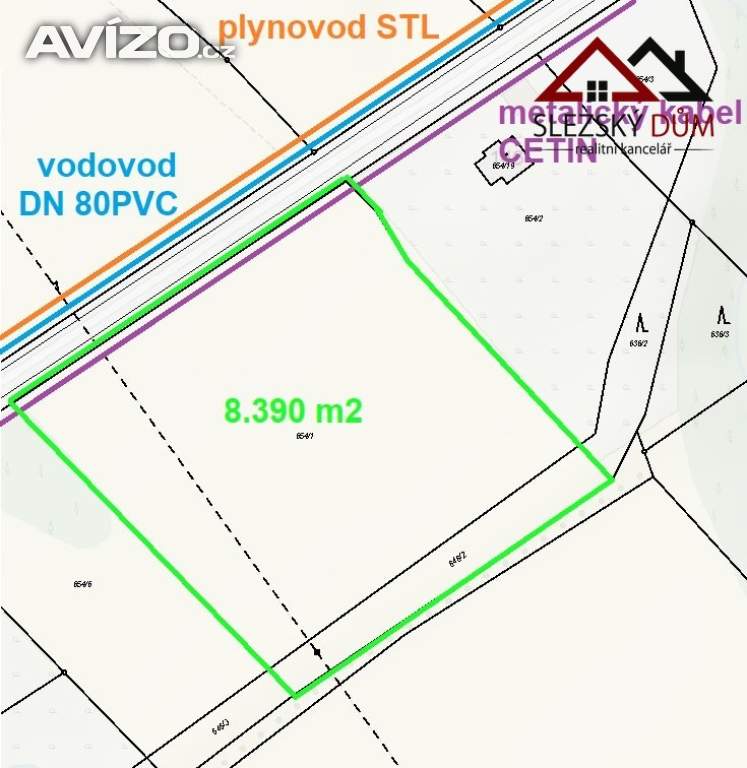 Foto inzerátu Pozemek 8.390 m² s možností výstavby RD, výhled na Beskydy, Český Těšín, část Mistřovice