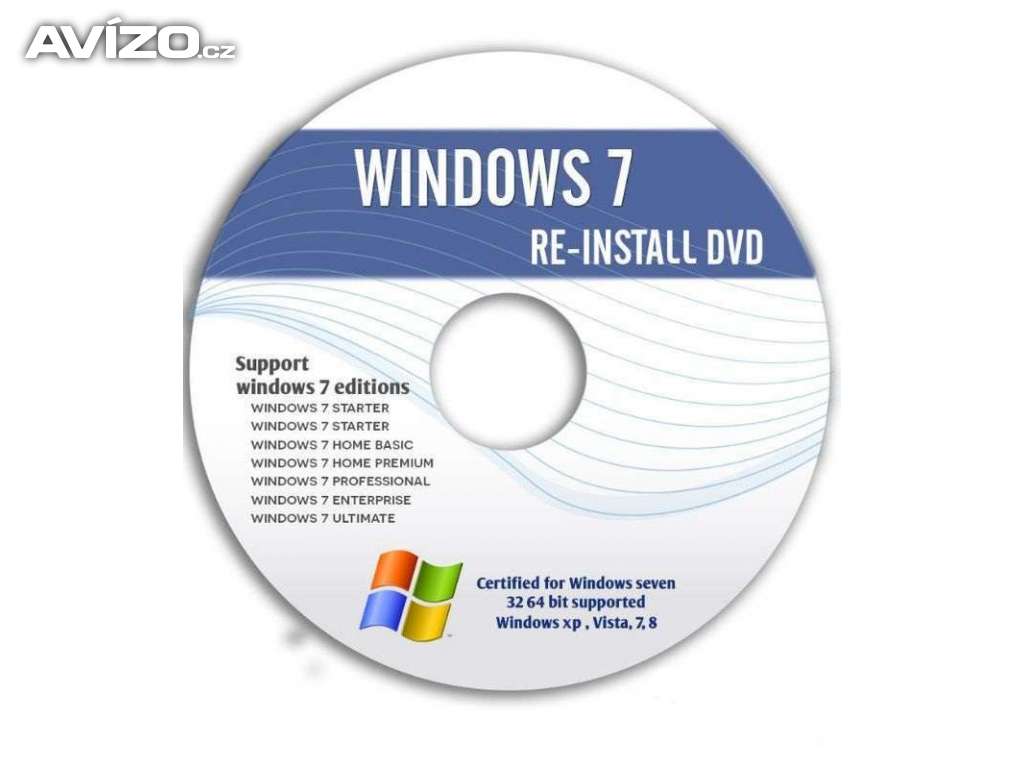 DVD-USB OS Windows 7 RE-Instal Ultimate CZ