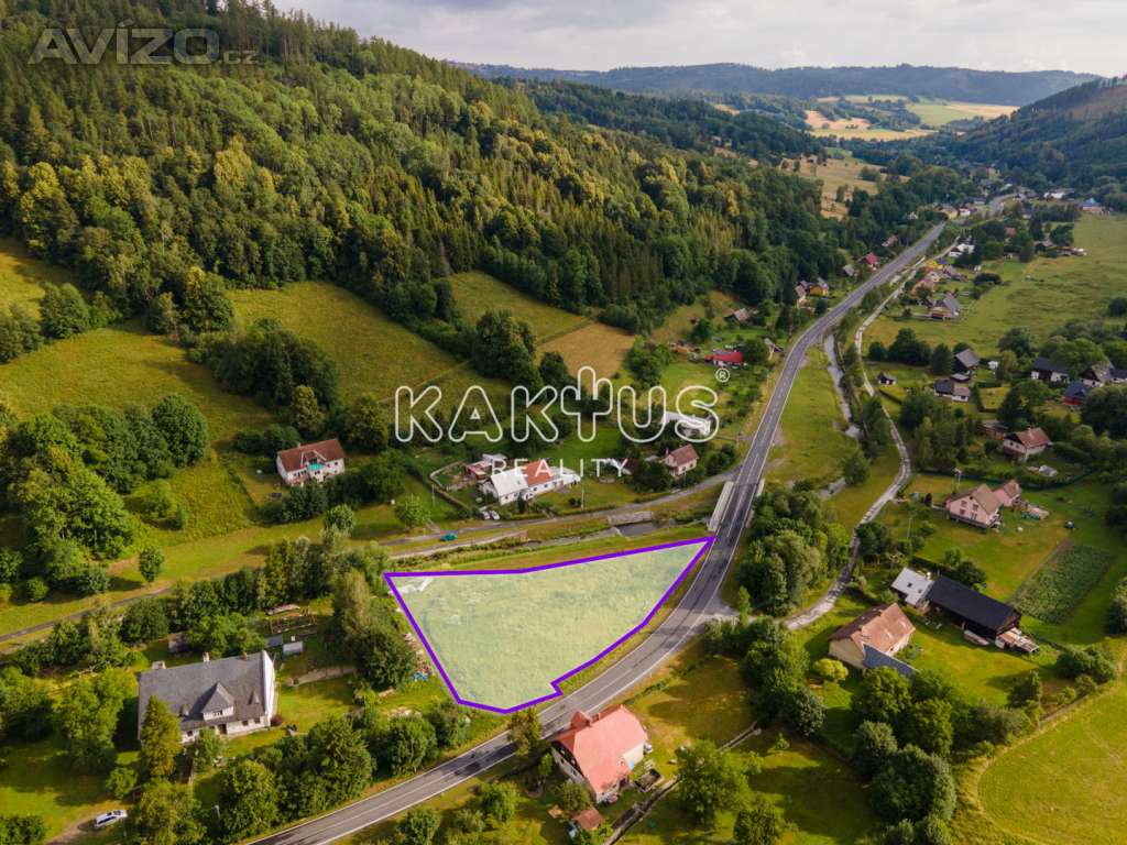 Prodej stavebního pozemku 2.693 m2, Holčovice- Hejnov, okres Bruntál