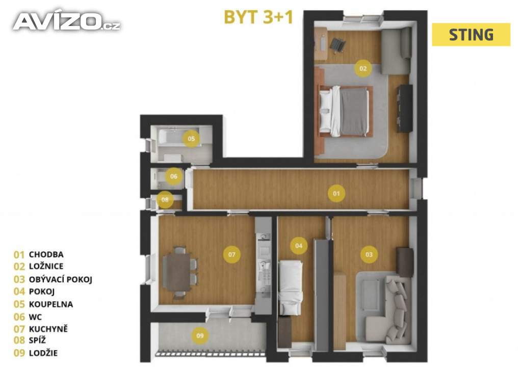 Foto inzerátu Prodej, byt 3+1, 100 m2