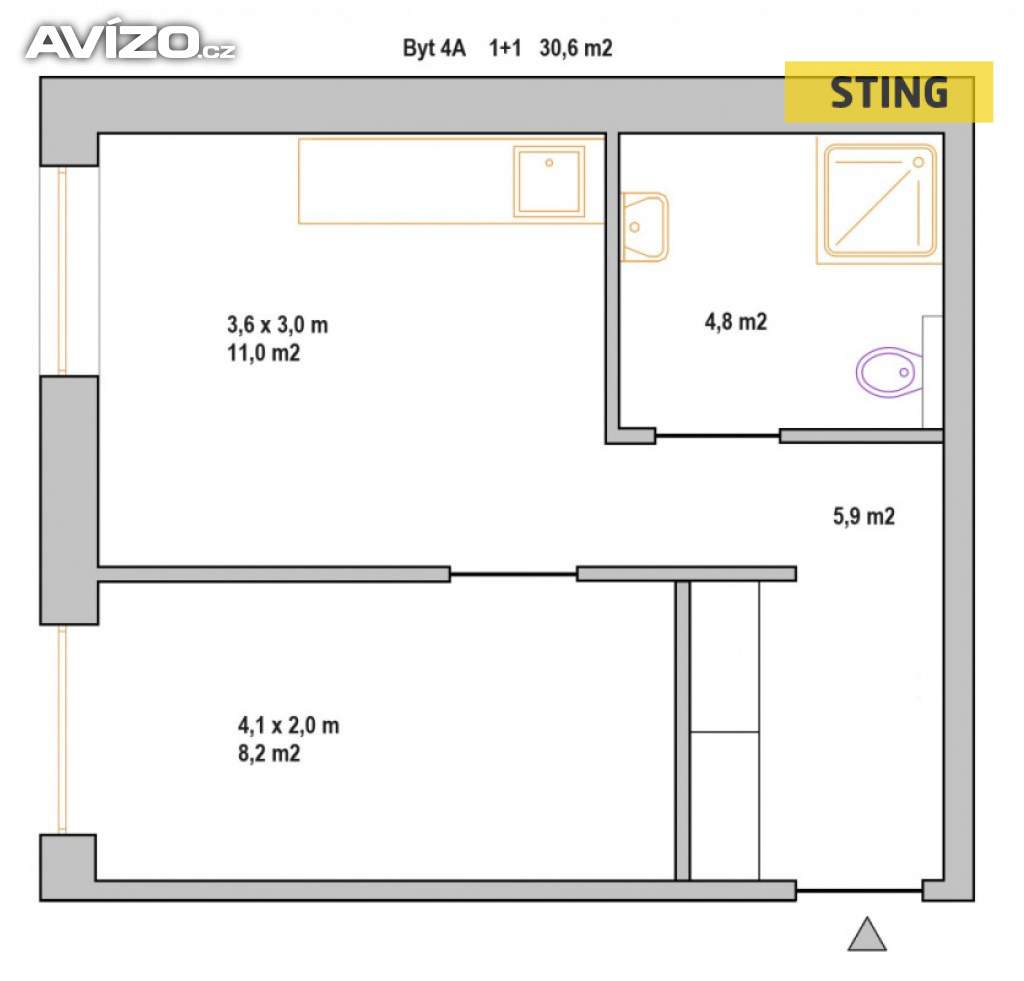 Foto inzerátu Pronájem, byt 1+1, 31 m2