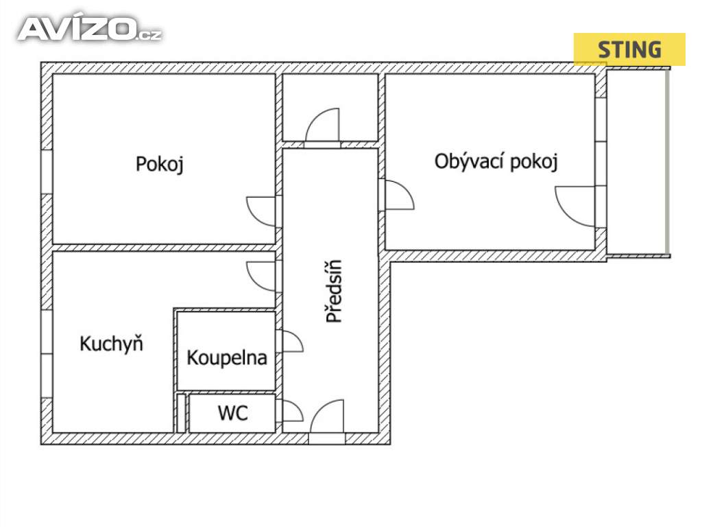 Foto inzerátu Prodej, byt 2+1, 53 m2