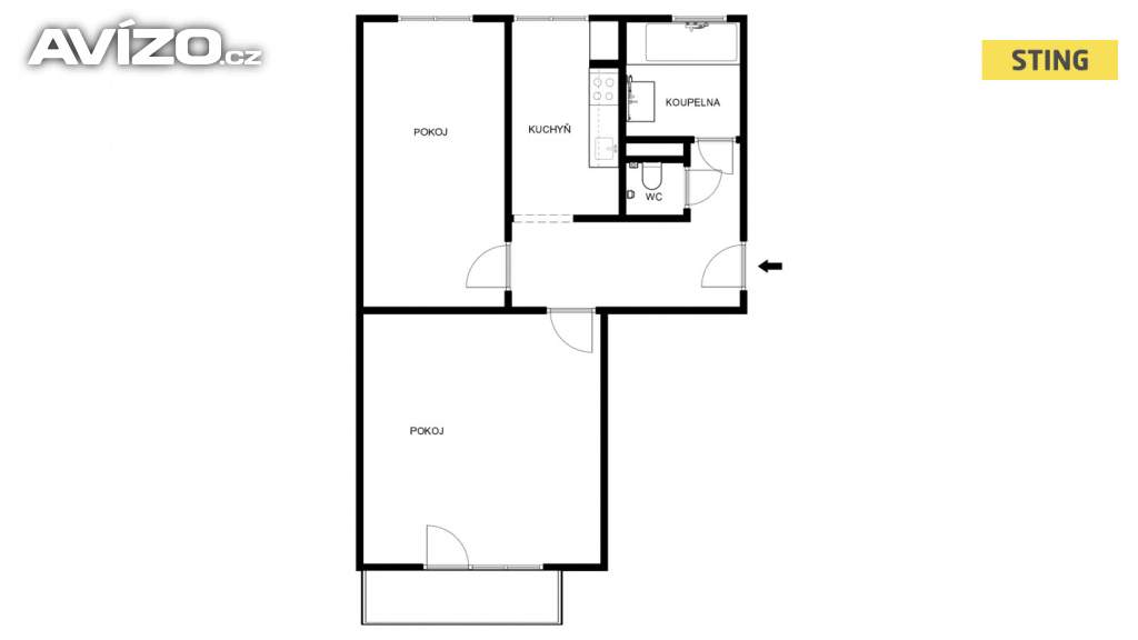 Foto inzerátu Prodej, byt 2+1, 62 m2