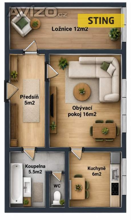 Foto inzerátu Prodej, byt 2+1, 45 m2
