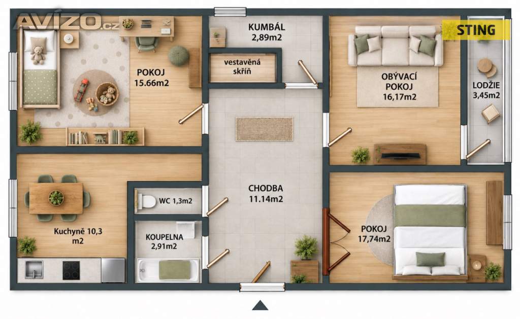 Foto inzerátu Prodej, byt 3+1, 82 m2