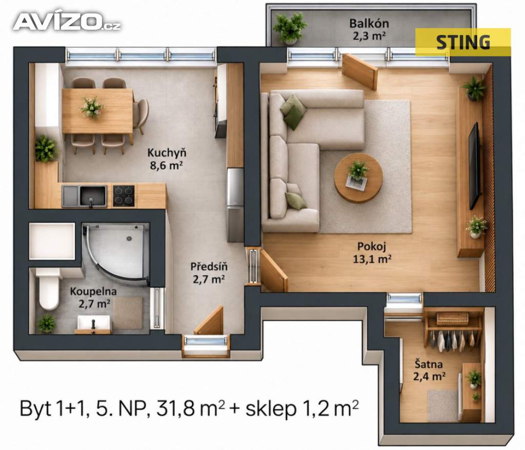 Foto inzerátu Prodej, byt 1+1, 33 m2