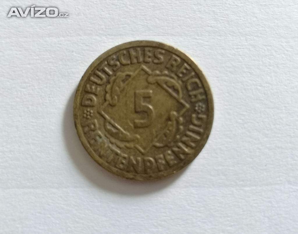 5 rentenpfennig z roku 1924
