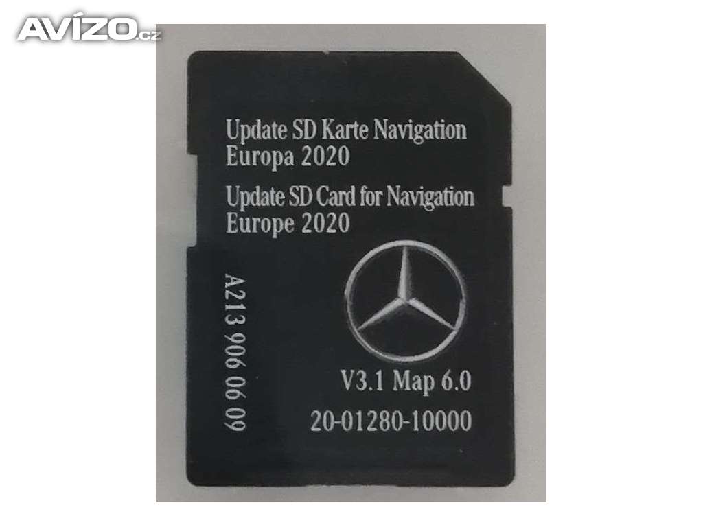 Mapy SD Karta Mercedes Audio 20 Navis  NTG5.5 2020 (V6)