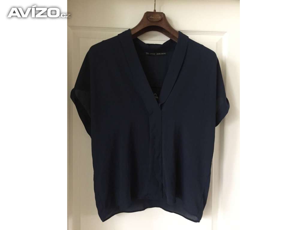 Prodám modrou halenku zn. Zara Basic, vel. L