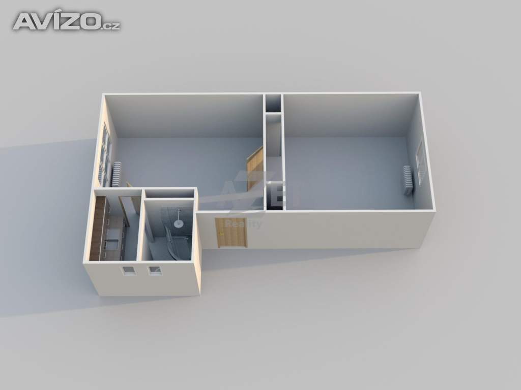 Foto inzerátu Pronájem, byt 2+1, 46 m2, Moravská Ostrava, ul. Českobratrská