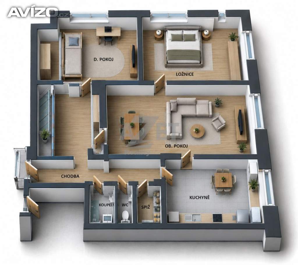 Prodej, byt 3+1, 75 m2, Karviná, ul. Tř Osvobození 1512/48