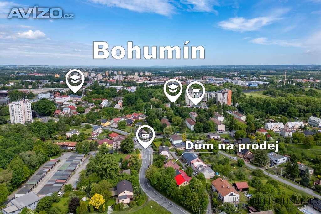 Foto inzerátu Rodinný dům s potenciálem dvougeneračního bydlení nebo podnikání – Bohumín, ul. Bezručova