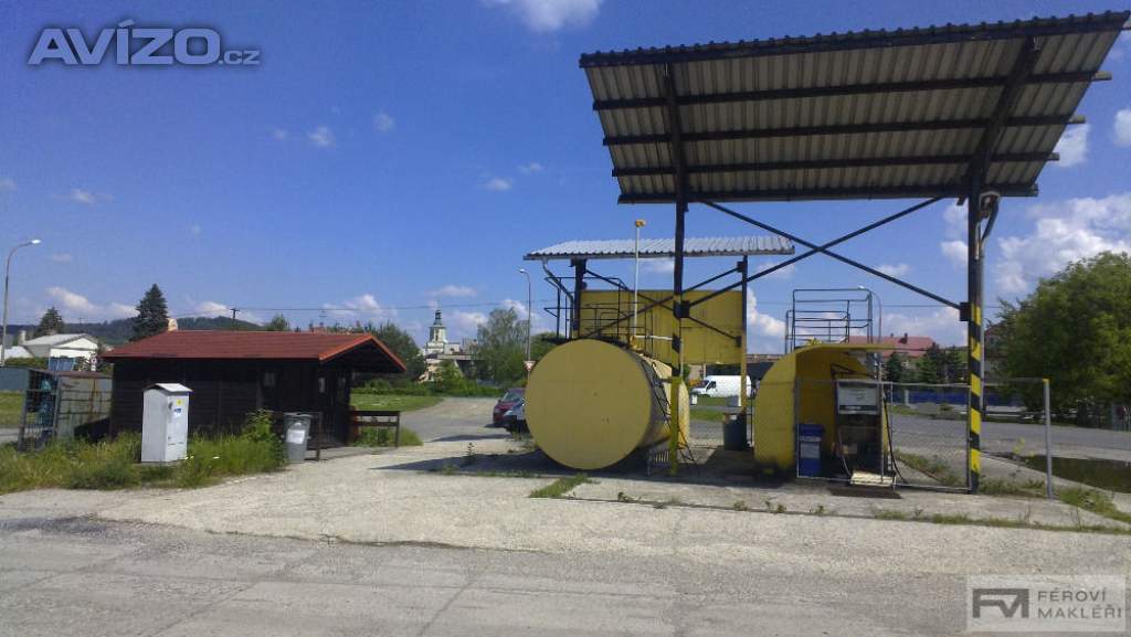 Prodej čerpací stanice PHM či pozemku o velikosti 1117 m2 v Městě Albrechtice u Krnova