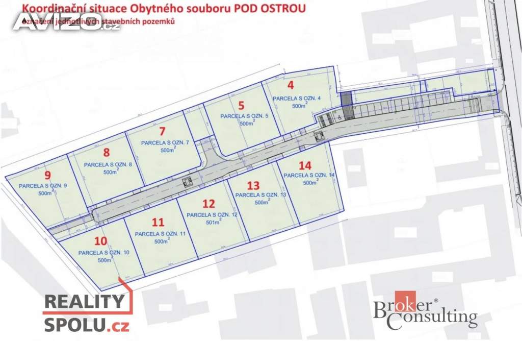 Prodej pozemky pro bydlení, 500 m2 - Česká