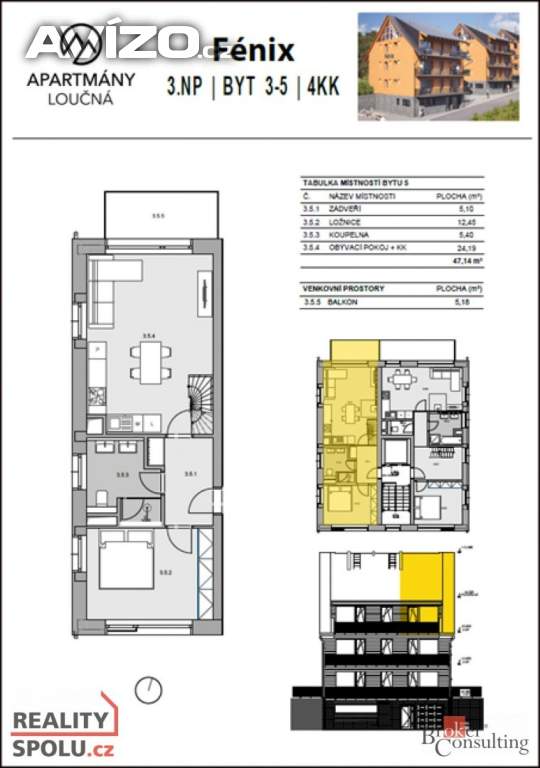 Foto inzerátu Prodej byty 4+kk, 79 m2 - Loučná pod Klínovcem - Loučná