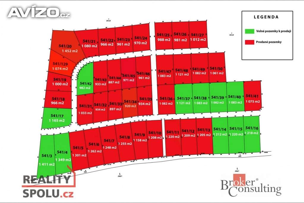 Prodej pozemky pro bydlení, 982 m2 - Hory