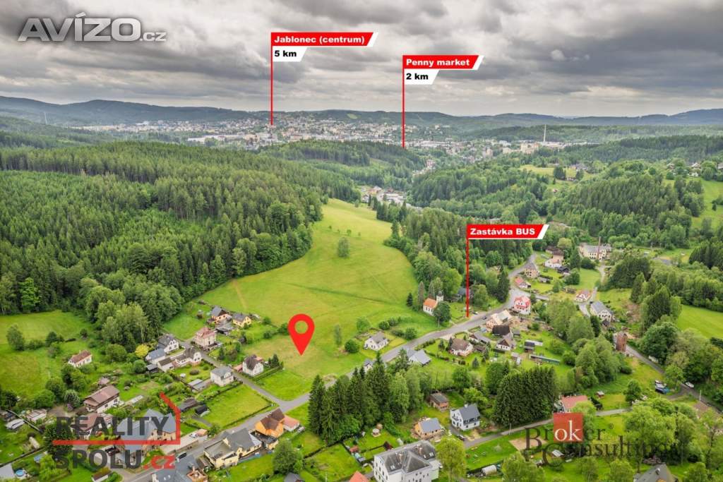 Foto inzerátu Prodej stavebního pozemku 2 466 m2, Janov nad Nisou