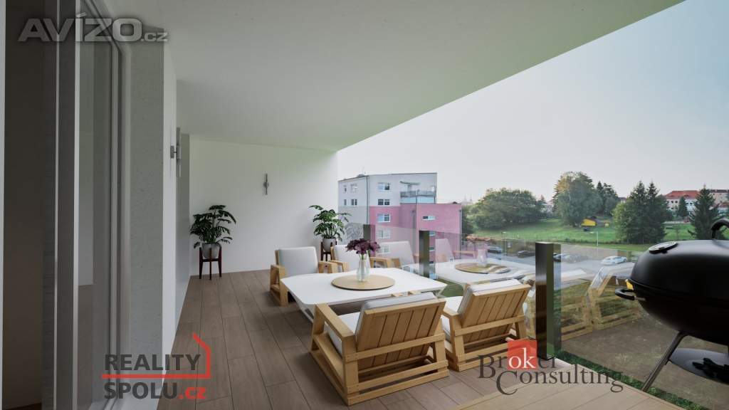 Prodej byty 2+kk, 45 m2 - Kaplice