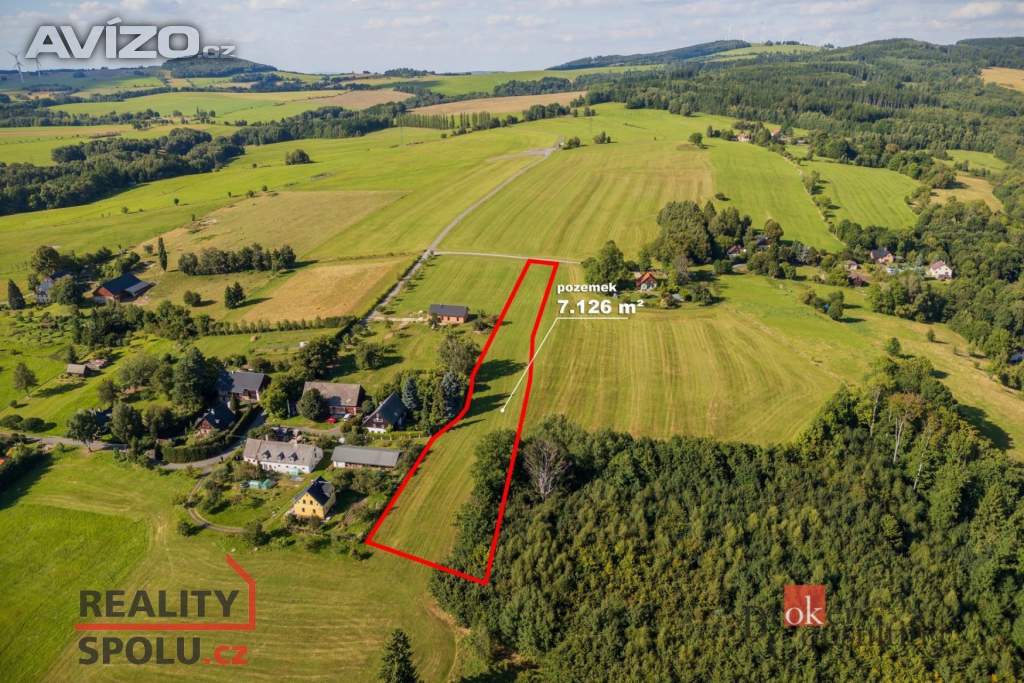 Prodej louky 7 126 m2, Chrastava