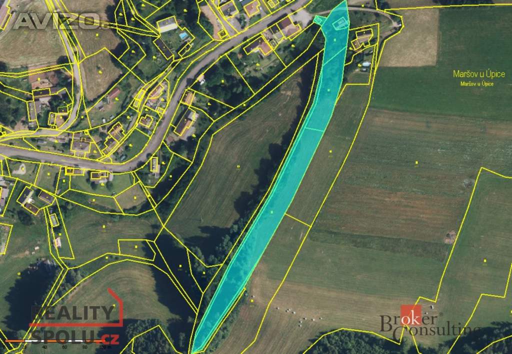 Prodej stavebního pozemku 7 924 m2, Maršov u Úpice