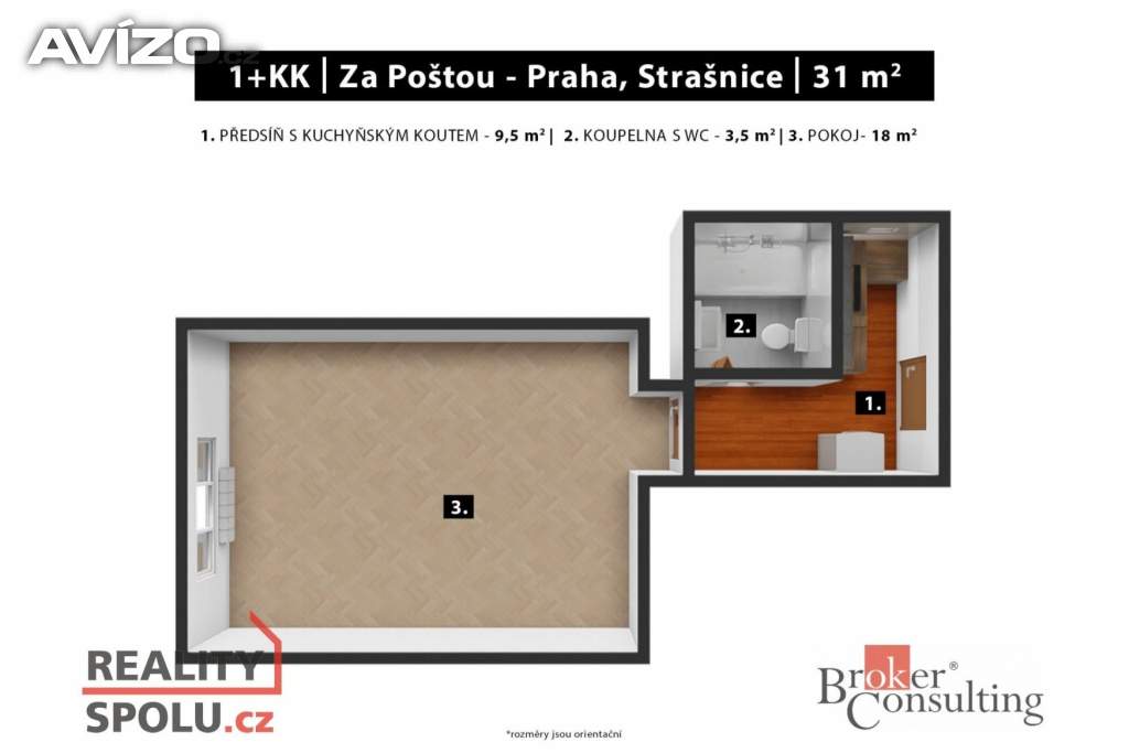Foto inzerátu Prodej bytu 1+kk 30 m2, Praha