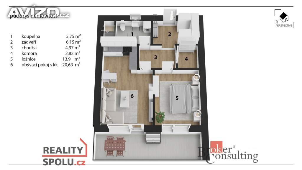 Foto inzerátu Pronájem bytu 2+kk 58 m², Pardubice