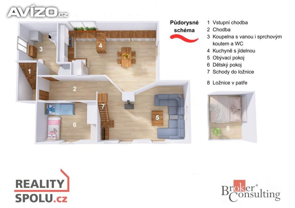 Foto inzerátu Prodej byty 3+1, 84 m² - Jablonec nad Nisou