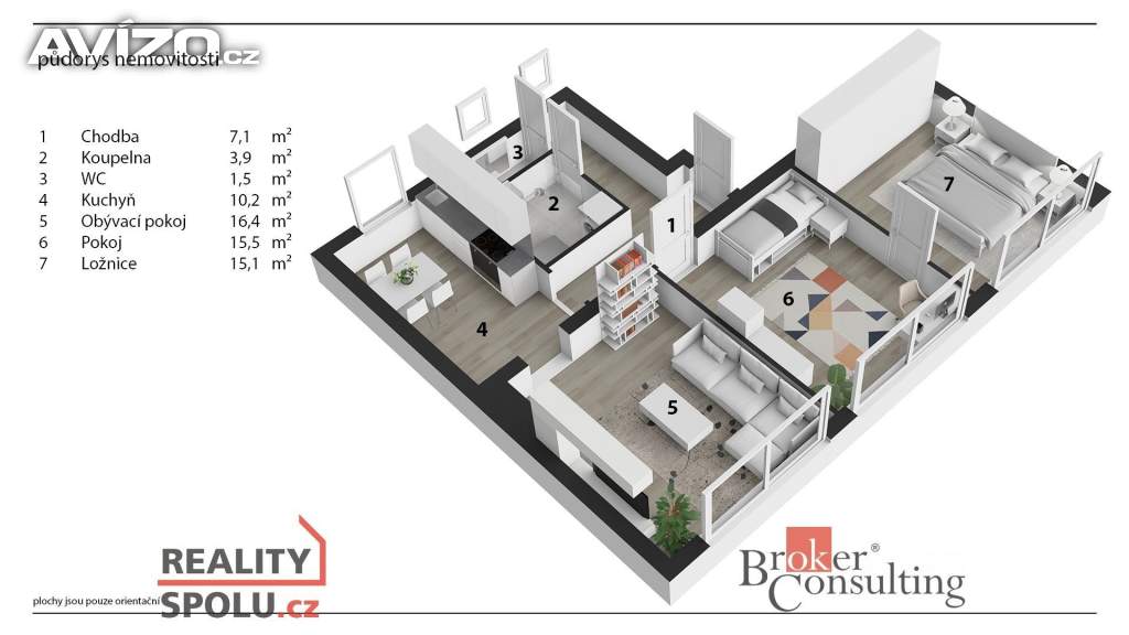 Foto inzerátu Prodej byty 3+1, 76 m² - Pardubice - Zelené Předměstí