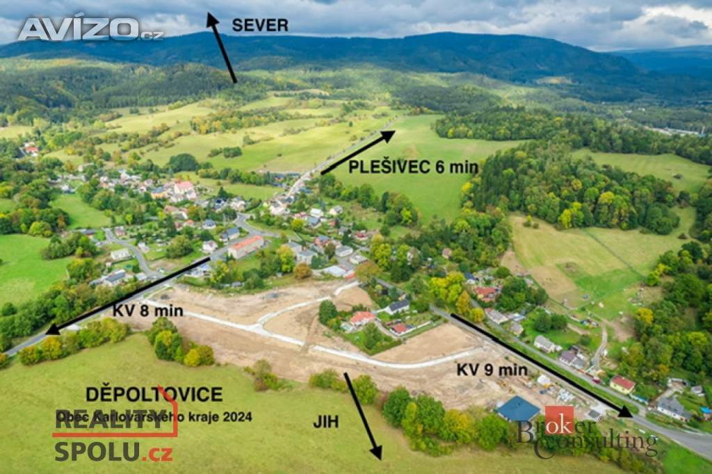 Prodej stavebního pozemku 804 m², Děpoltovice