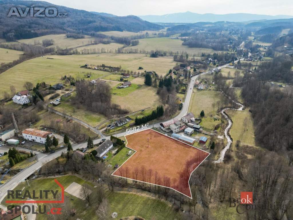 Prodej stavebního pozemku 5 682 m², Oldřichov v Hájích