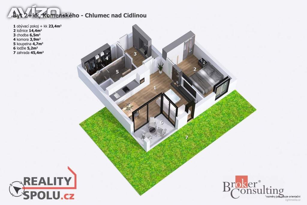 Foto inzerátu Pronájem bytu 2+kk 53 m², Chlumec nad Cidlinou