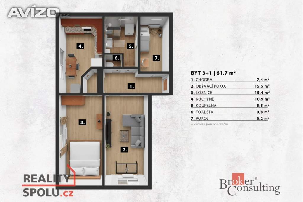 Foto inzerátu Prodej bytu 3+1 62 m², Praha