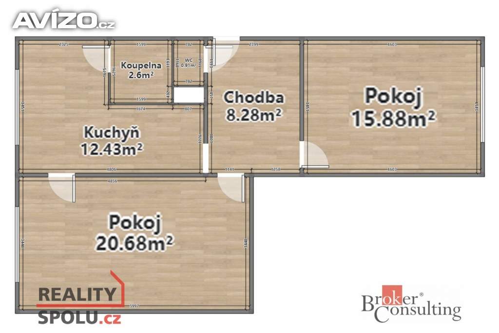 Foto inzerátu Prodej byty 2+1, 63 m² - Cheb