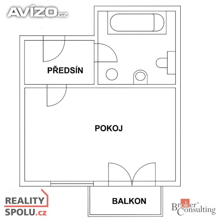 Foto inzerátu Pronájem bytu 1+kk 32 m², Brno