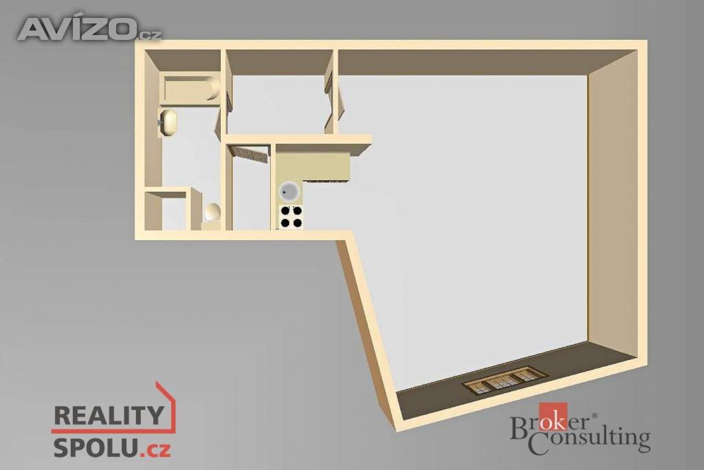 Foto inzerátu Pronájem bytu 1+kk 53 m², Praha