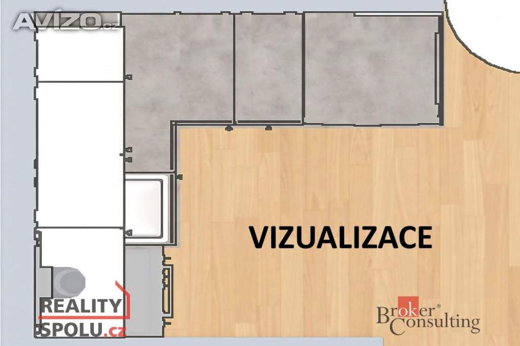 Foto inzerátu Pronájem bytu 1+kk 53 m², Praha