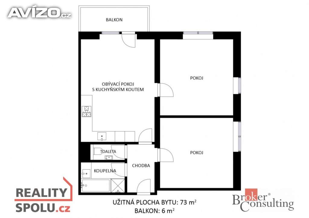 Foto inzerátu Pronájem bytu 3+kk 73 m², Holubice