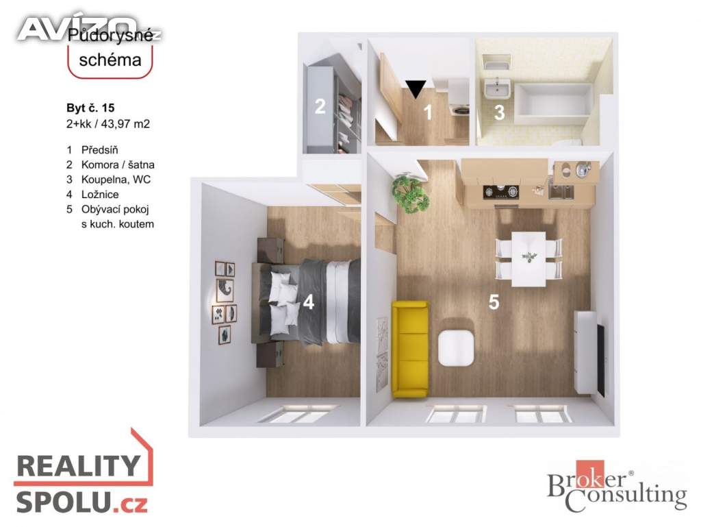 Foto inzerátu Prodej bytu 2+kk 44 m², Hrádek nad Nisou